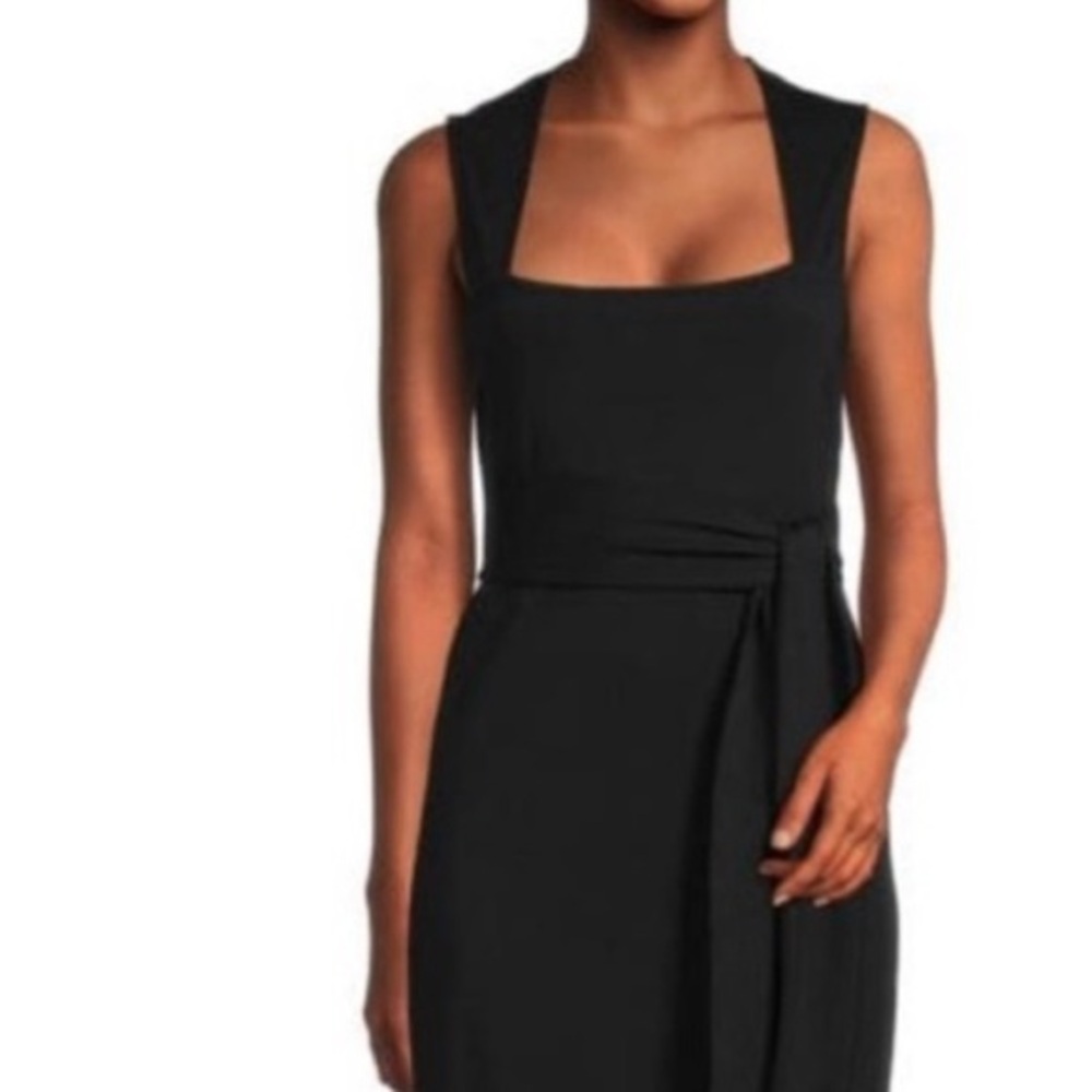 Vince Black Wrap Midi Skirt for Work